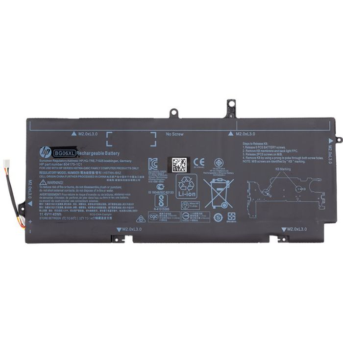 Аккумулятор для ноутбука HP Folio1040 G3 (BG06XL) 11.4V 3950mAh (original)