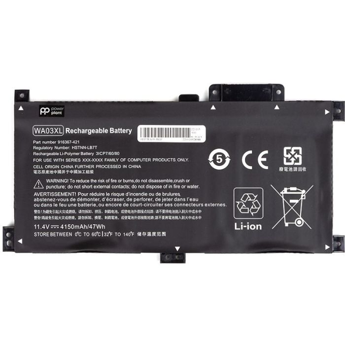 Аккумулятор PowerPlant для ноутбука HP WA03-3S1P 11.4V 4150mAh