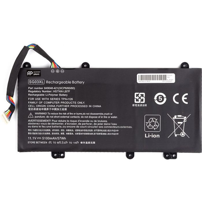 Акумулятор PowerPlant для ноутбука HP SG03-3S1P 11.1V 5100mAh