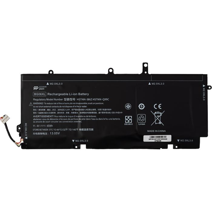 Акумулятор PowerPlant для ноутбуків HP Folio1040 G3 (BG06XL) 11.4V 3950mAh