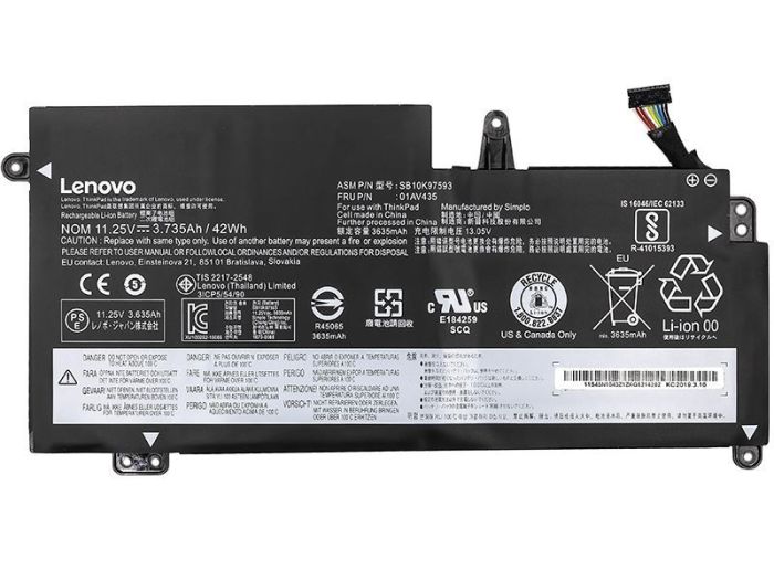 Аккумулятор PowerPlant для ноутбука Lenovo ThinkPad S2 (01AV401) 11.25V 3735mAh