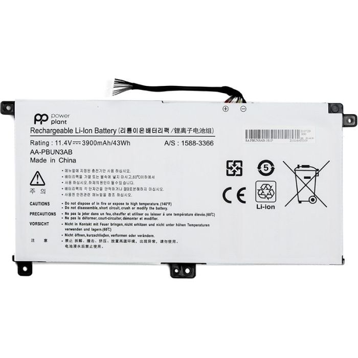 Акумулятор PowerPlant для ноутбука Samsung Notebook 5 NP530E5M (AA-PBUN3AB) 11.4V 3900mAh