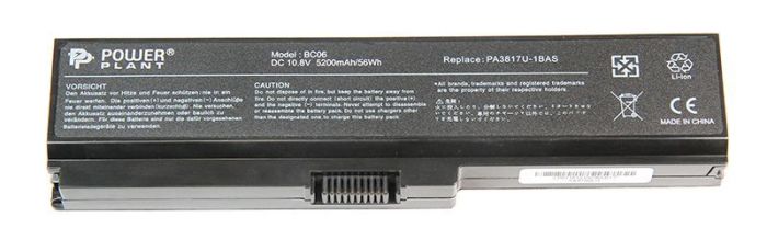 Аккумулятор PowerPlant для ноутбука TOSHIBA Satellite L750 (PA3817U-1BAS) 10.8V 5200mAh