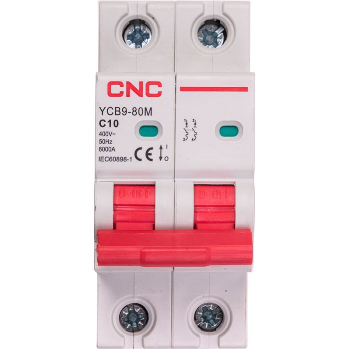 Модульний автоматичний вимикач CNC YCB9-80M 2P C10 6ka