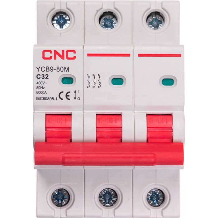 Модульний автоматичний вимикач CNC YCB9-80M 3P C32 6ka