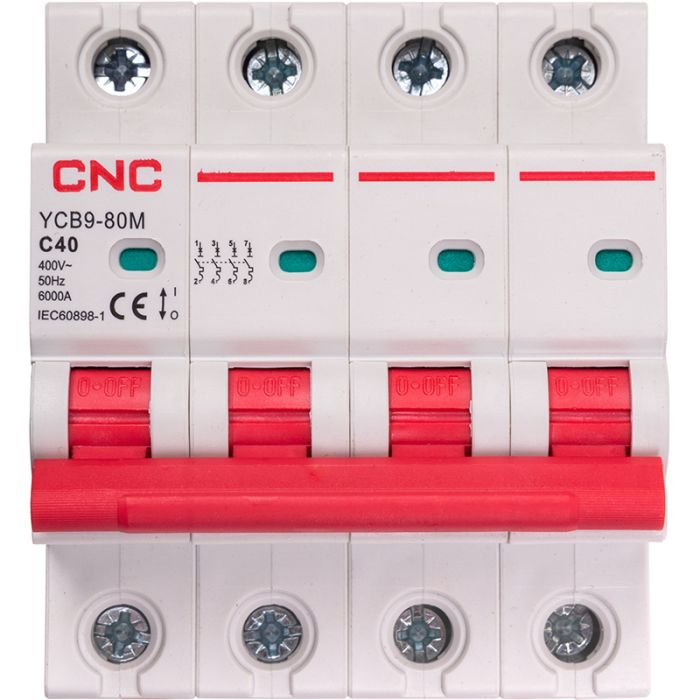 Модульний автоматичний вимикач CNC YCB9-80M 4P C40 6ka