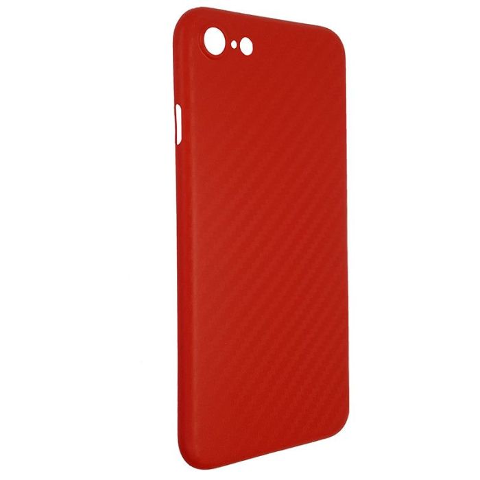 Чехол Anyland Carbon Ultra thin для Apple iPhone 7/8/SE Red