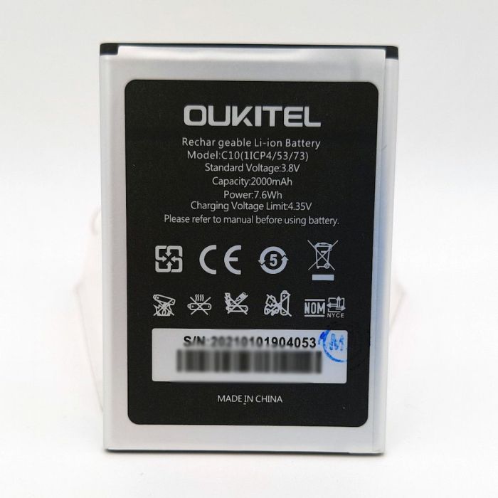 Аккумулятор для Oukitel C10 Original PRC