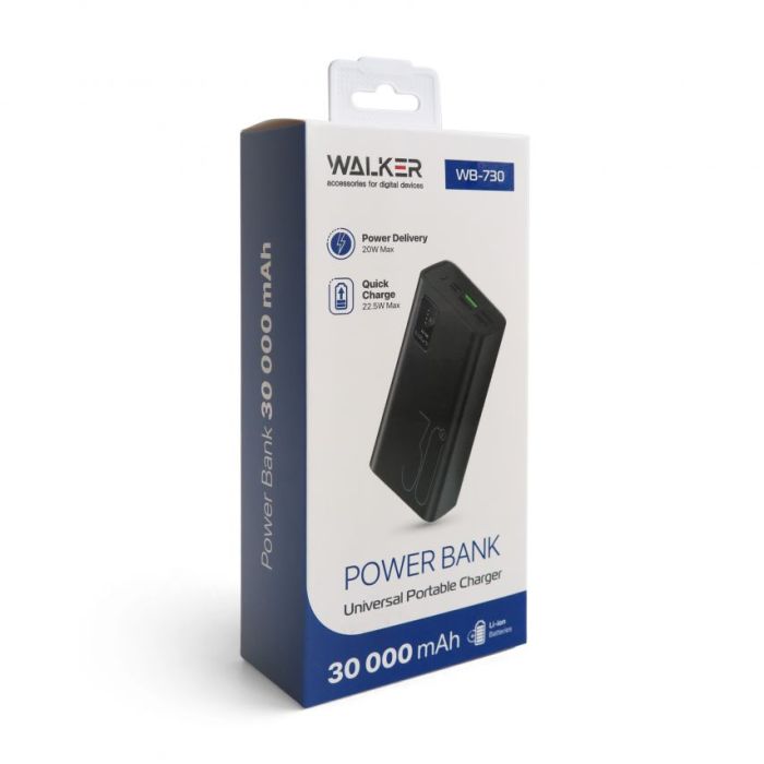 Power Bank WALKER WB-730 30000mAh white