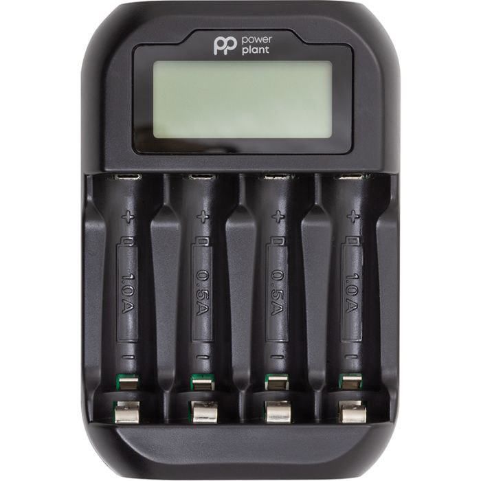 Зарядний пристрій PowerPlant для акумуляторів AA, AAA, micro USB, PP-UN4