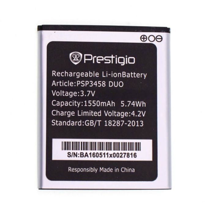Аккумулятор для Prestigio PSP3458, PSP3459 Wize OX3 1550 mAh Original PRC