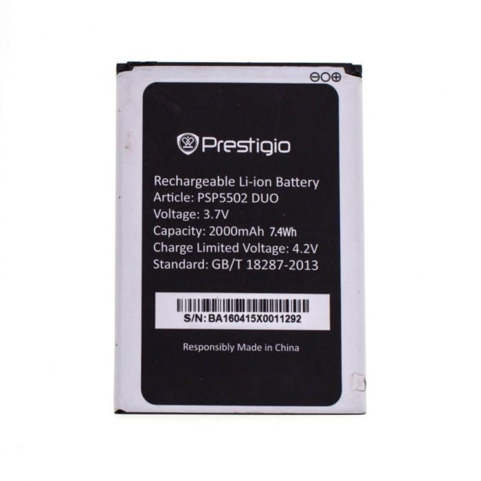 Акумулятор для Prestigio PSP5502 Muze A5 2000 mAh Original PRC