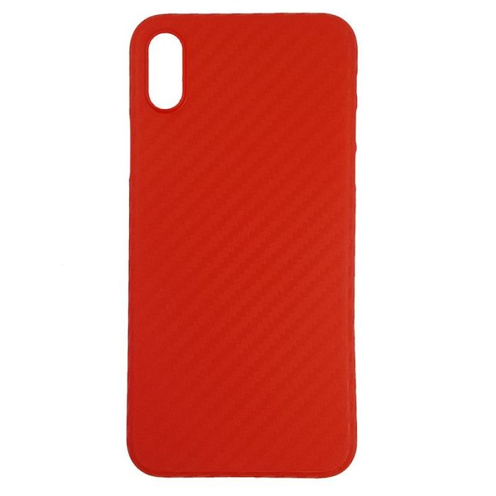 Чехол Anyland Carbon Ultra thin для Apple iPhone X/XS Red