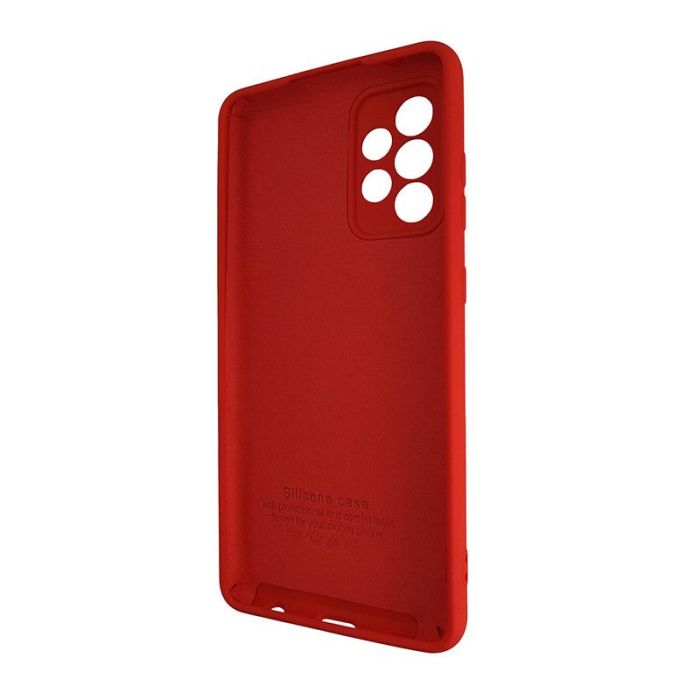 Чехол Silicone Case for Samsung A72 Red (14)
