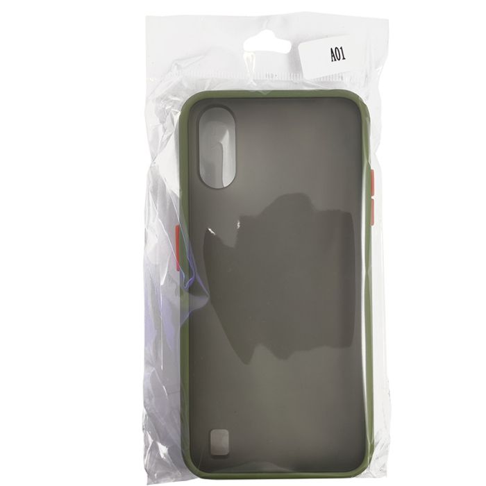 Чехол Totu Copy Gingle Series for Samsung A01 (A015) Dark Green+Orange