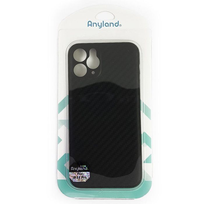 Чехол Anyland Carbon Ultra thin для Apple iPhone 11 Pro Black