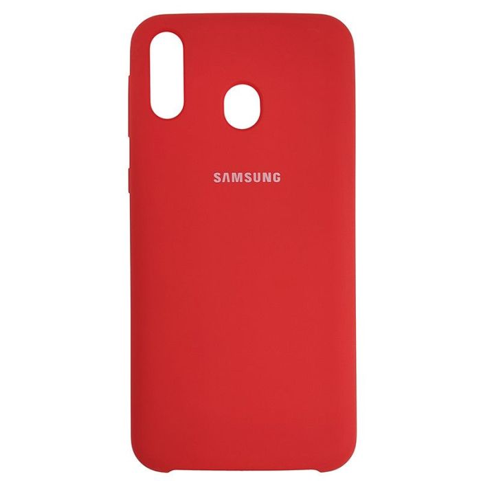 Чехол Silicone Case for Samsung M20 Red (14)