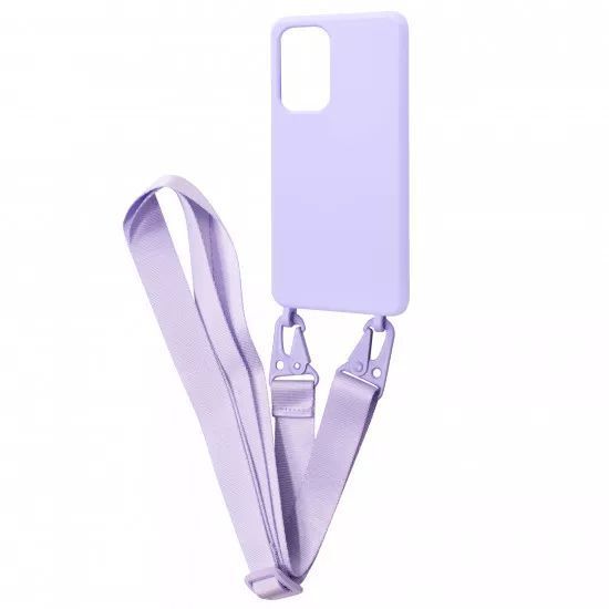 Чехол Strap Silicone Case Samsung Galaxy A53 5G, A536 Light Purple