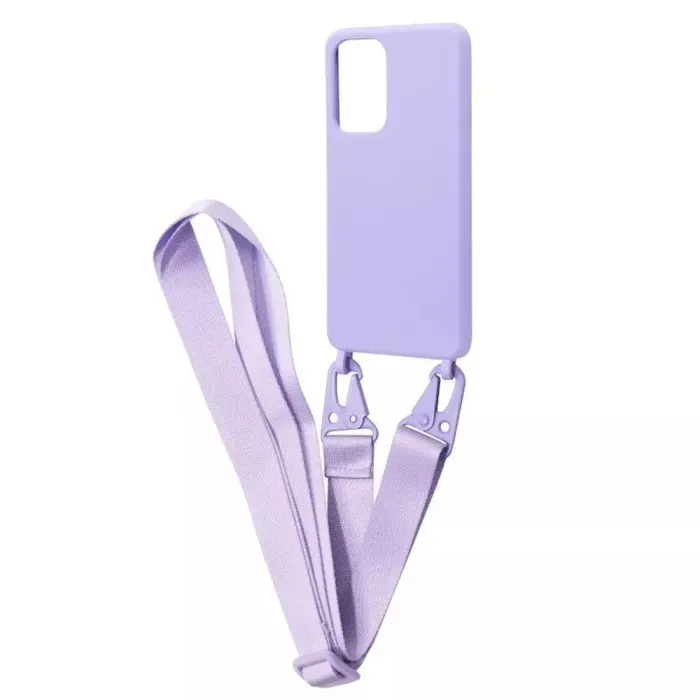 Чохол Strap Silicone Case Xiaomi Redmi Note 11 4G, Note 11S Light Purple