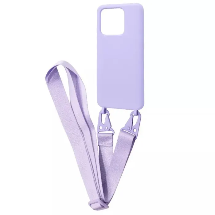 Чохол Strap Silicone Case Xiaomi Redmi 9C, Redmi 10A Light Purple