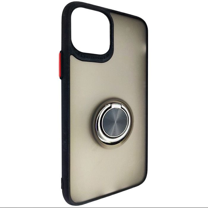Чохол Totu Copy Ring Case iPhone 11 Pro Чорний+Червоний