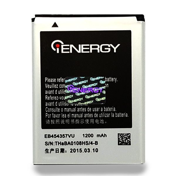Аккумулятор для iENERGY SAMSUNG S5380/S5360 (EB-BG130ABE; EB454357VU) (1200 mAh)
