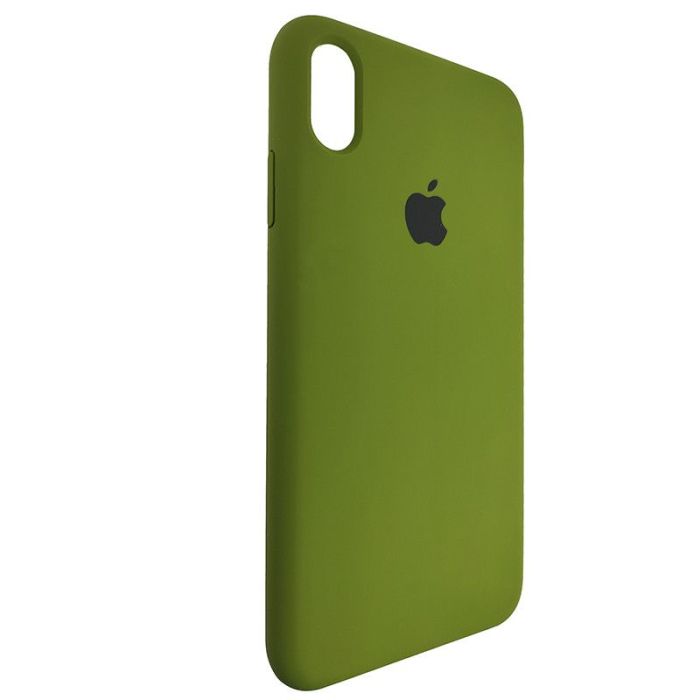 Чехол Copy Silicone Case iPhone XS Max Dark Green (48)