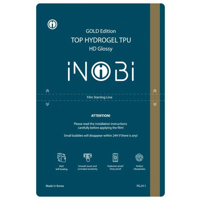 Защитная гидрогелевая пленка iNobi Gold для HTC Wildfire E1 Plus глянцевая