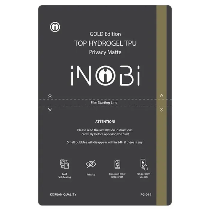 Защитная гидрогелевая пленка iNobi Gold для Oukitel WP7 матовая антишпион