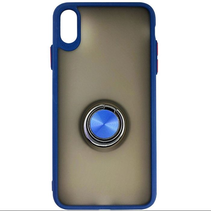 Чехол Totu Copy Ring Case iPhone XS MAX Blue+Red