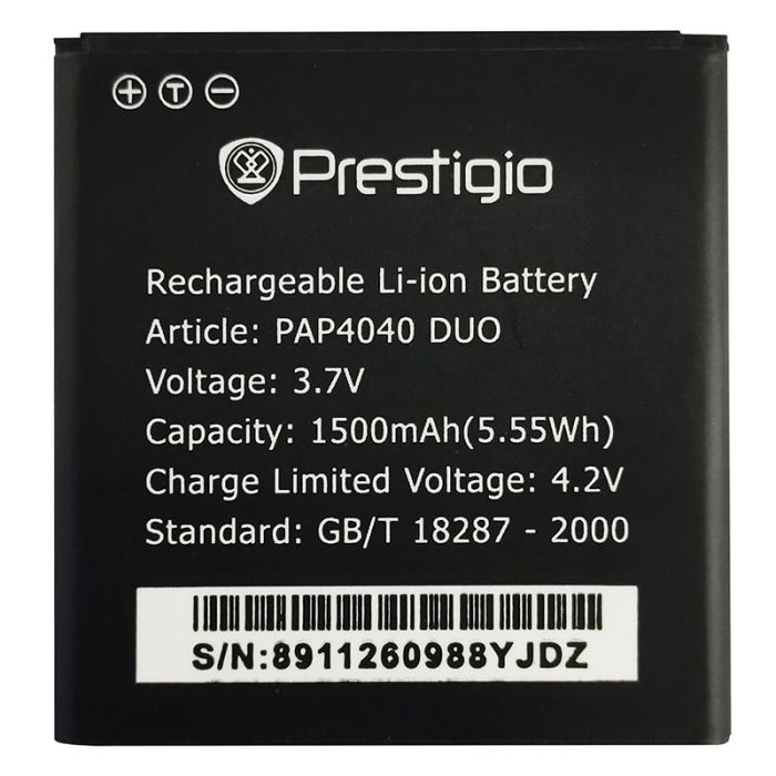 Акумулятор для Original PRC Prestigio MultiPhone РАР 4040, PAP4040 (1500 mAh)