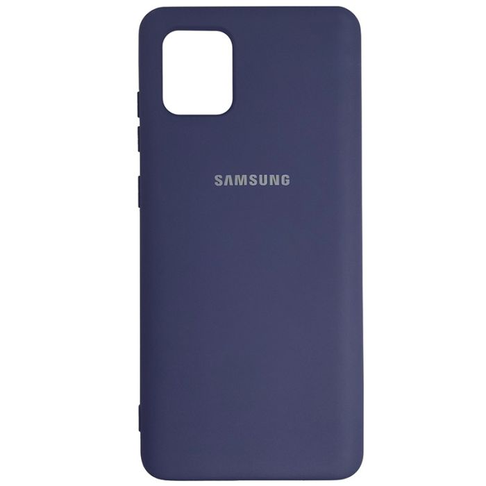 Чехол Silicone Case for Samsung Note 10 Lite Midnight Blue (8)