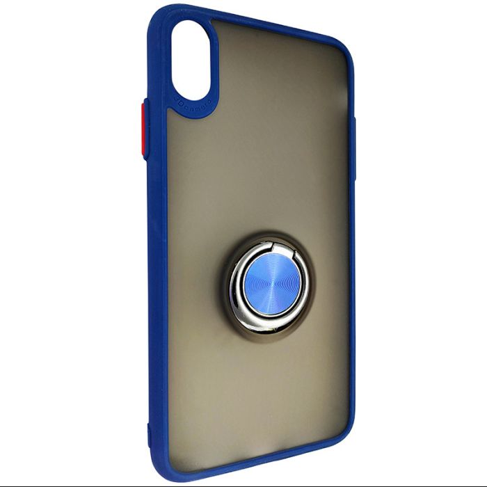 Чехол Totu Copy Ring Case iPhone XS MAX Blue+Red
