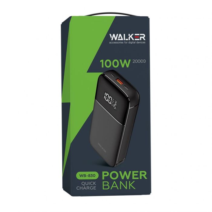 Power Bank WALKER WB-830 20000mAh 100W black