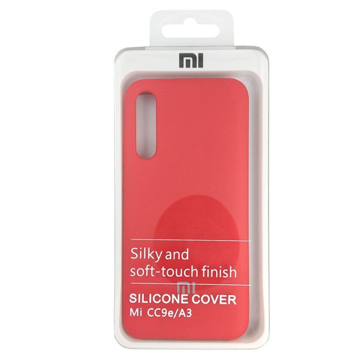 Чехол Silicone Case for Xiaomi Mi A3/CC9e Red (14)