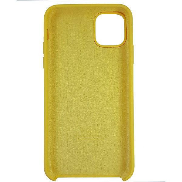 Чехол Copy Silicone Case iPhone 11 Pro Max Yellow (4)