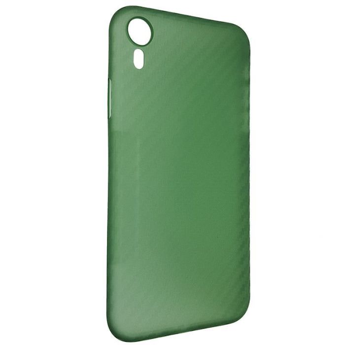 Чехол Anyland Carbon Ultra thin для Apple iPhone XR Green