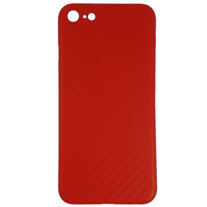 Чехол Anyland Carbon Ultra thin для Apple iPhone 7/8/SE Red