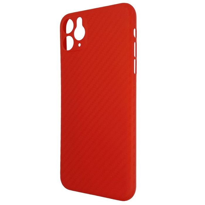 Чехол Anyland Carbon Ultra thin для Apple iPhone 11 Pro Max Red