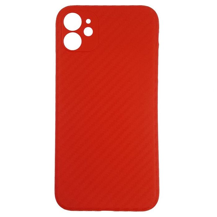 Чехол Anyland Carbon Ultra thin для Apple iPhone 11 Red