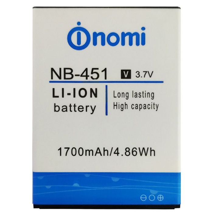 Аккумулятор для Original PRC Nomi i451 Twist, NB-451 (1700 mAh)