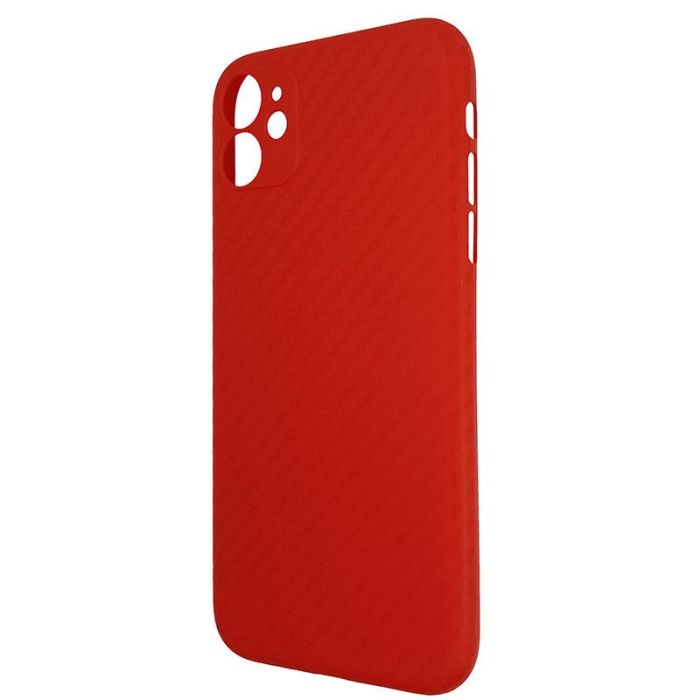 Чехол Anyland Carbon Ultra thin для Apple iPhone 11 Red