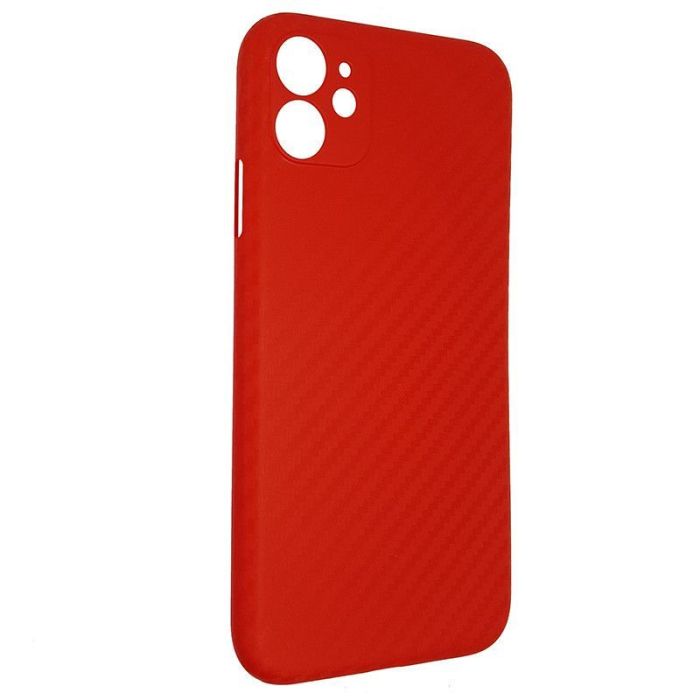 Чехол Anyland Carbon Ultra thin для Apple iPhone 11 Red