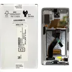 Дисплей для Samsung Galaxy Note 10 Plus N975F з тачскріном (оригінал 100% у сріблястій рамці Aura White)