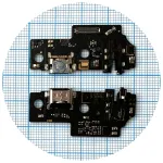 Шлейф Samsung Galaxy A04 A045F з роз'ємами зарядки та навушників, мікрофоном - нижня плата