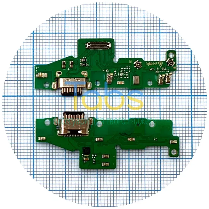 Шлейф Motorola Moto G60 XT2135 з роз'ємом зарядки та мікрофоном - нижня плата High Quality - зображення 1