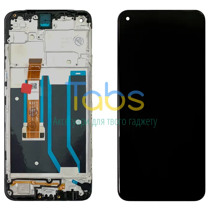Дисплей для Oppo A53 CPH2127, A32 2020, A33 Realme 7i, C17 з тачскріном (з рамкою BV065WBM-L03-MB00) - зображення 1