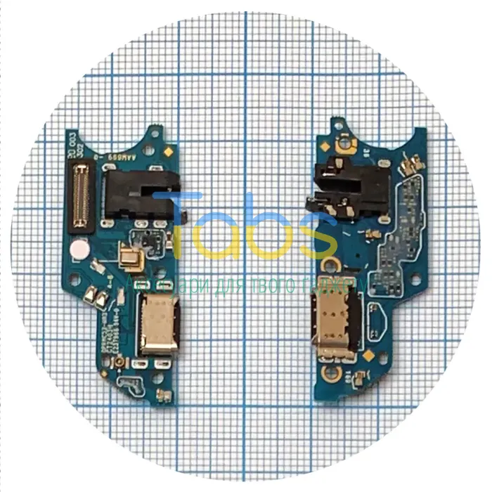 Шлейф Realme C51, Note 50 з роз'ємами зарядки та навушників, мікрофоном - нижня плата High Quality - зображення 1