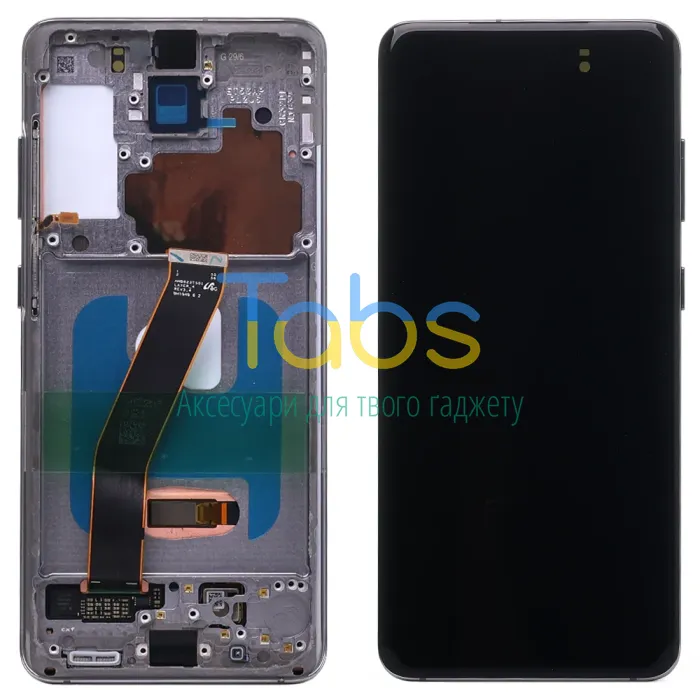 Дисплей для Samsung Galaxy S20 G980F G981 з тачскріном (оригінал OEM SP із сірою рамкою) - изображение 1