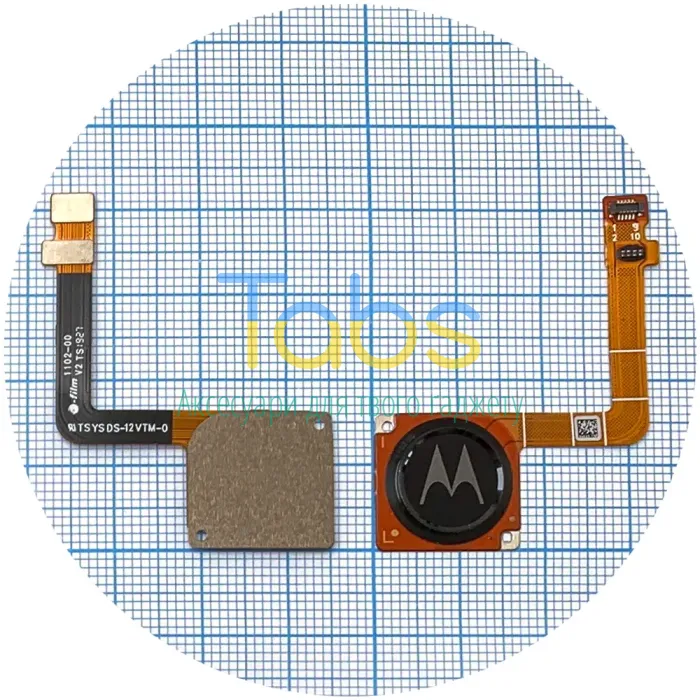 Шлейф Motorola Moto G7 Plus XT1965 із сканером відбитка пальцa (чорний) - зображення 1